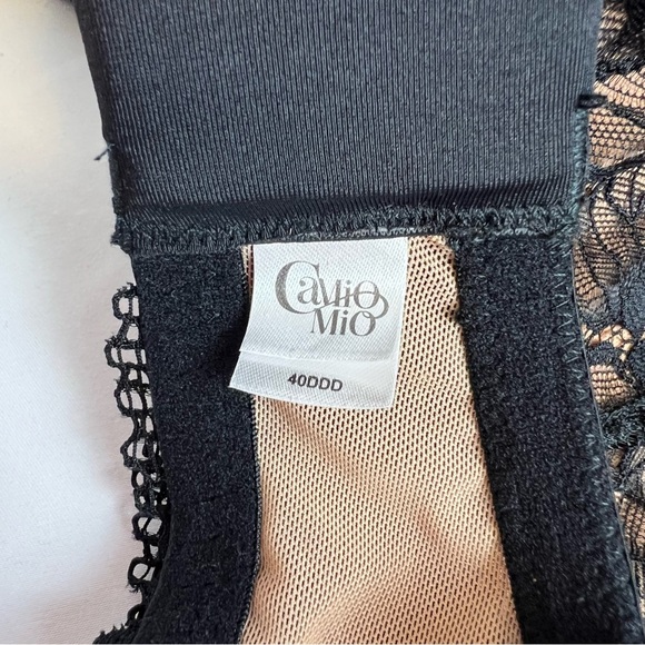 Camio Mio Black Lace Underwire Bra 40DDD NEW With Tags - Picture 6 of 12